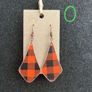 Homemade wood earrings